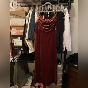 Bridesmaid dress in terracotta worn once never altered
